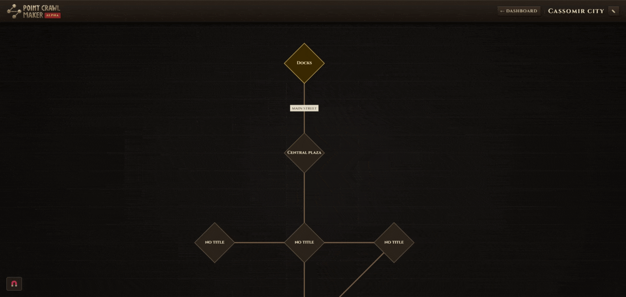 Detail panel — rich notes per location